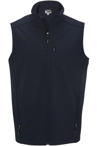 Fleece Lined Stretchable Soft Shell Vest to 6X in 2 Colors