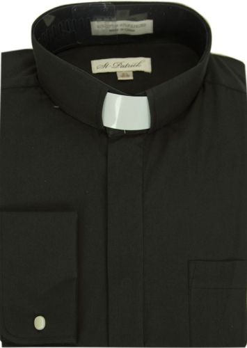 Big and Tall Clergy Shirts to Size 24 Neck in Black, White, and Purple