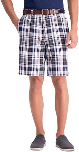 Haggar Comfort Extender Madras Plaid Shorts to Size 60
