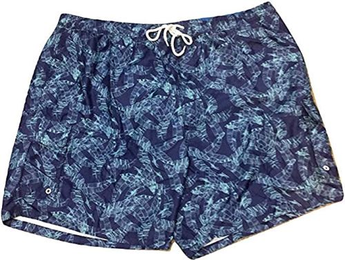 Big and Tall Cargo Board Short Swim Trunks to Size 8XB in Two Fashion Prints