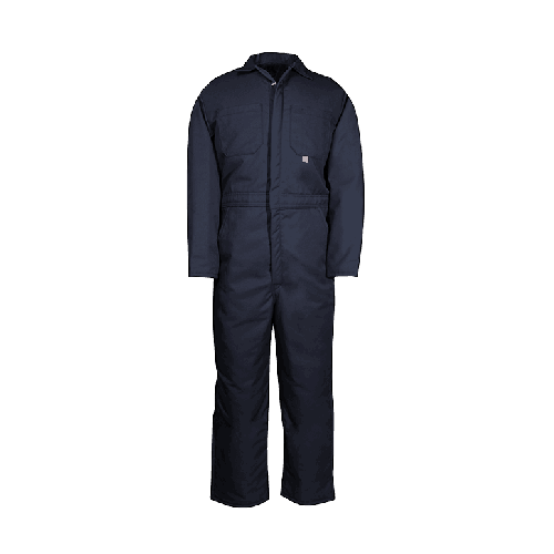 Canadian Made Mid-Weight Insulated Twill Coverall to Size 5X Big and Tall in Navy, and Green for Hunting and Outdoor Wear