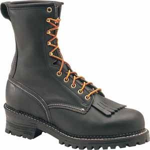 USA Black Logger Style Boot