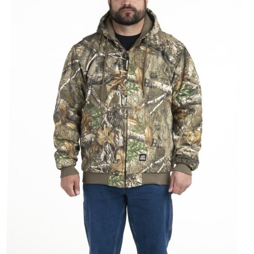 Insulated Hooded Camo Hunting Jacket to 8X
