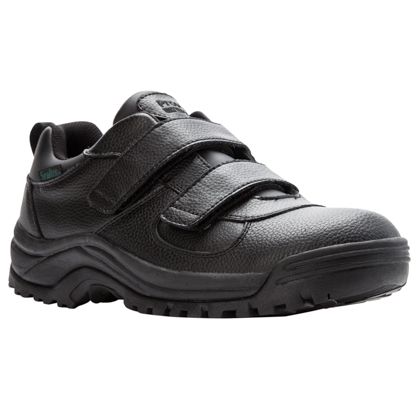 Waterproof Casual Velcro Shoe to 16 5E in Brown and Black
