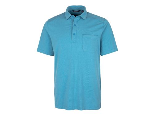 Ultra Soft Jersey Cotton Blended Polo with Chest Pocket in 8 Colors by Cutter and Buck