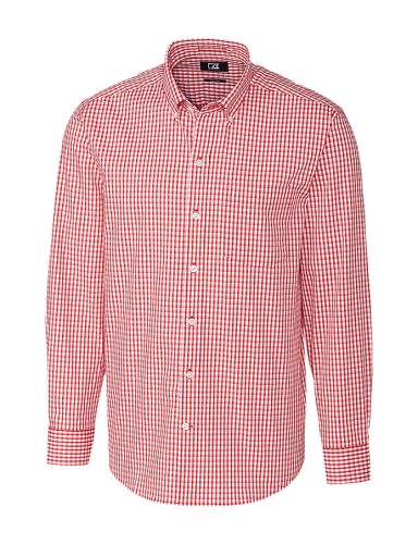 Luxury Stretch Gingham Dress and Casual Shirts in 4 Colors by Cutter and Buck