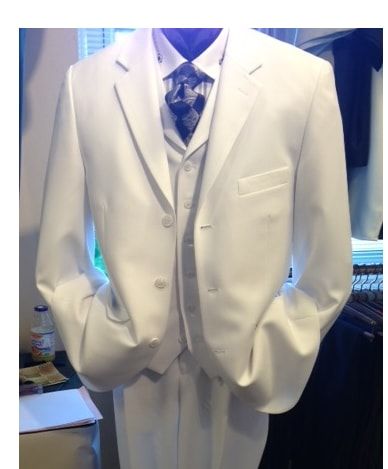 White Vested Suit