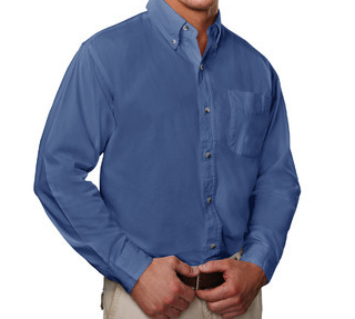 Premium All Cotton Twill Shirt in Short or Long Sleeve