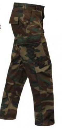 Military BDU Pant to 8X in Camo or Black