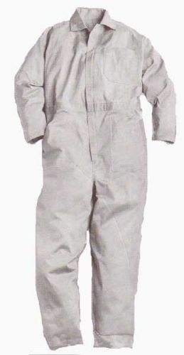 White Long Sleeve Twill Coverall
