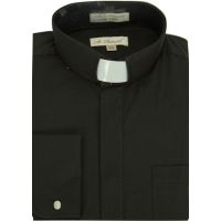 Big and Tall Clergy Shirts to Size 24 Neck in Black, White, and Purple