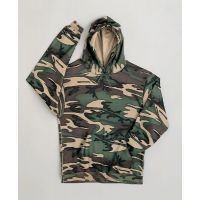 Hooded Pullover Camo Sweat Top