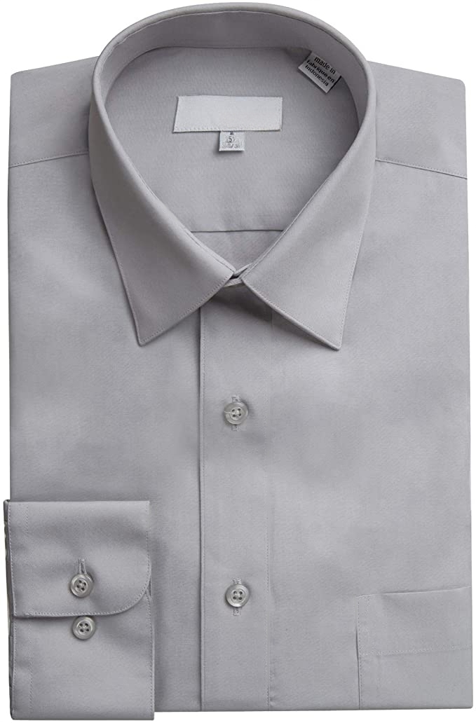 dress shirts with longer sleeves Men's Dress Shirts Formal Business Long Sleeves Slim Fit Elastic Casual  Shirts